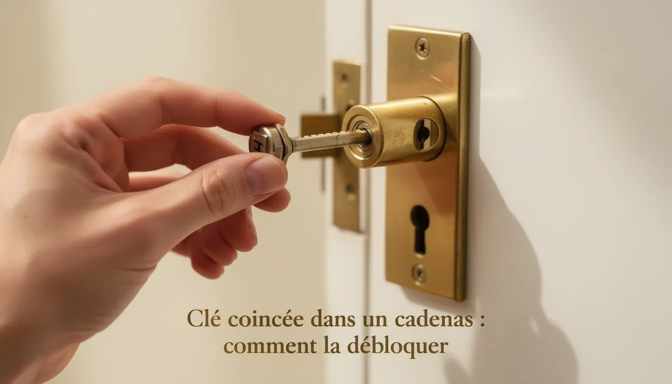Clé coincée dans un cadenas : comment la débloquer