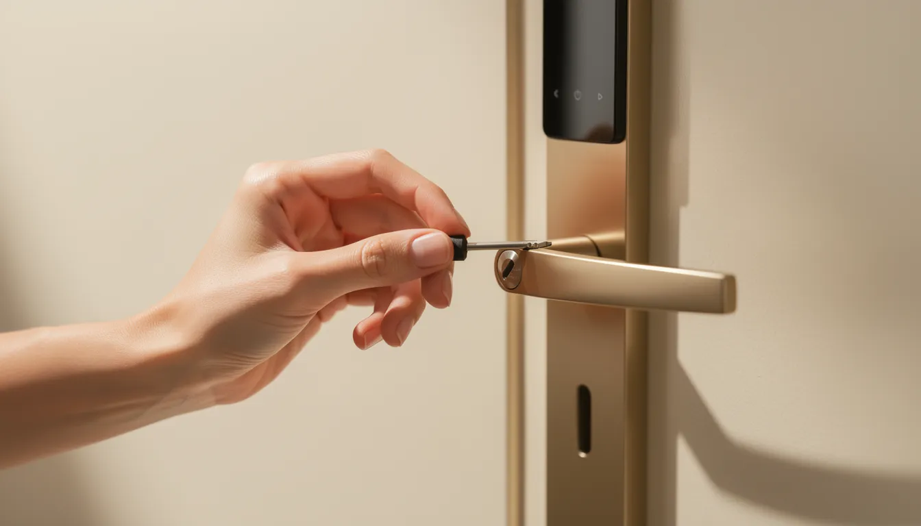Serrure connectée à plat : ouvrir quand la pile est vide