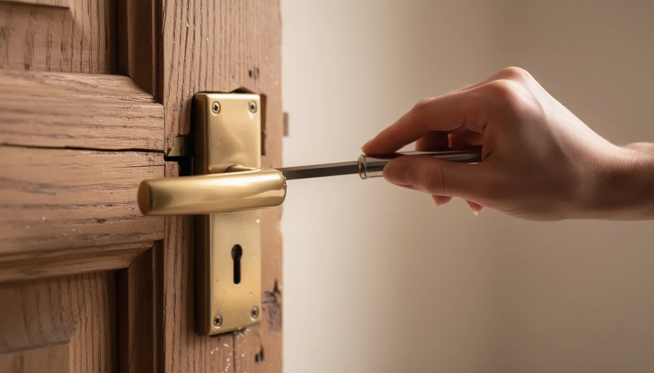 Porte en bois gonflée par l'humidité : la débloquer