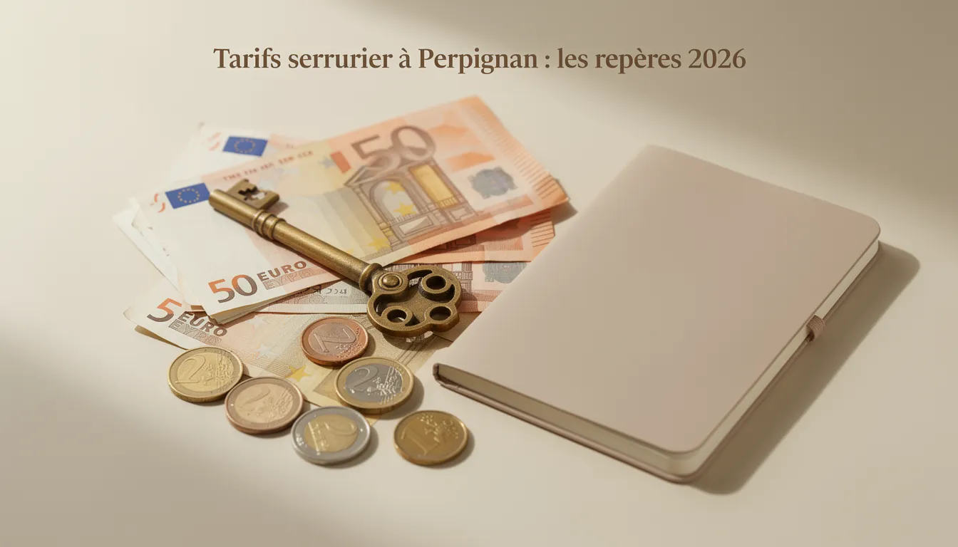 Tarifs serrurier à Perpignan : les repères 2026