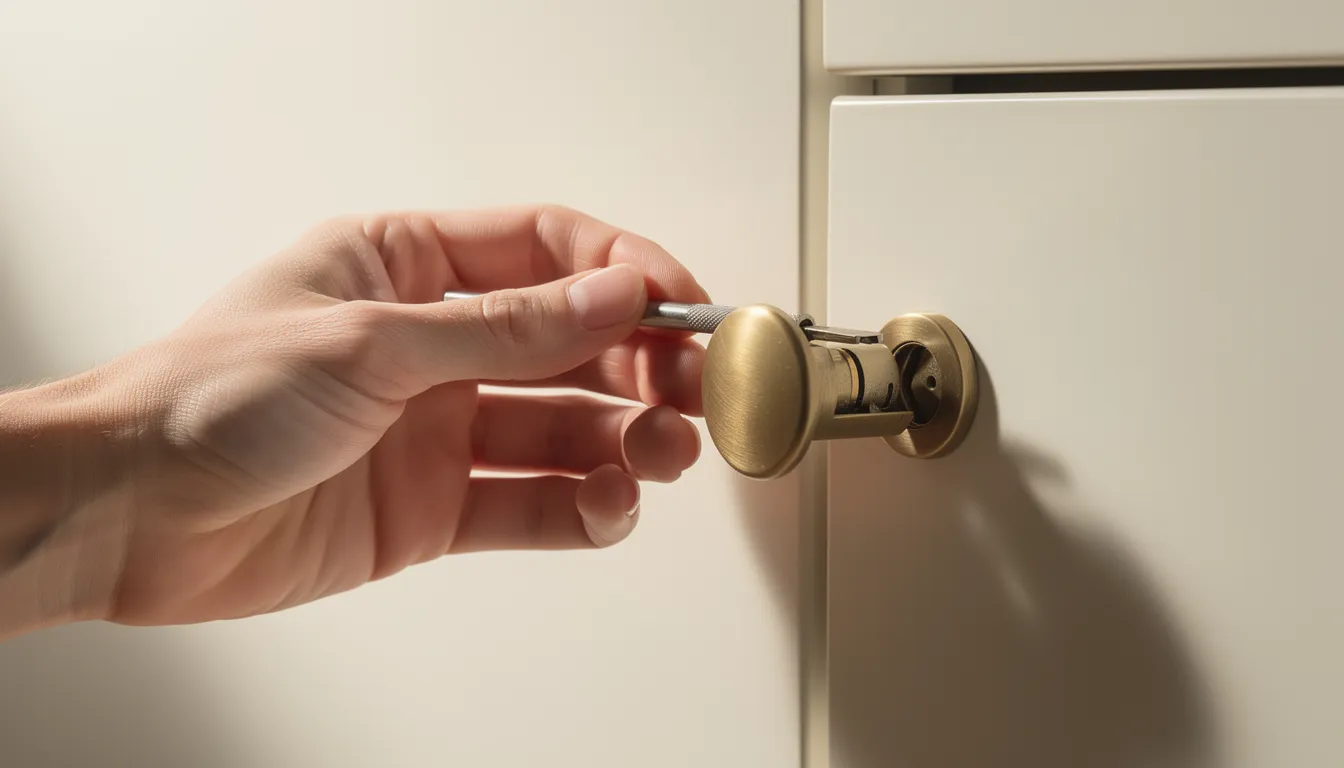 Serrure de meuble ou tiroir bloquée : ouvrir sans forcer