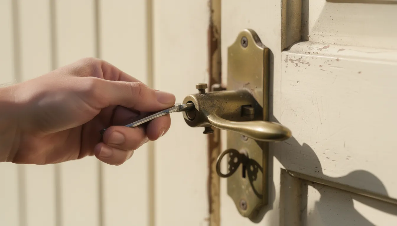 Serrure de portillon de jardin grippée : la remettre en marche