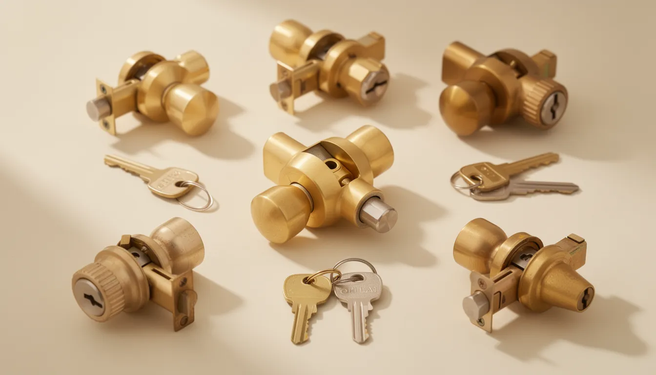 Verrou à bouton ou à clé : lequel installer ?