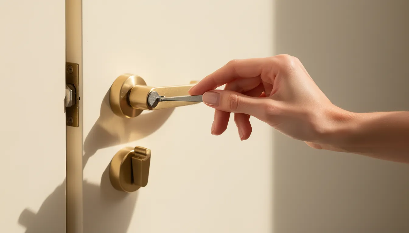Bloqué à l'intérieur par un verrou coincé : que faire